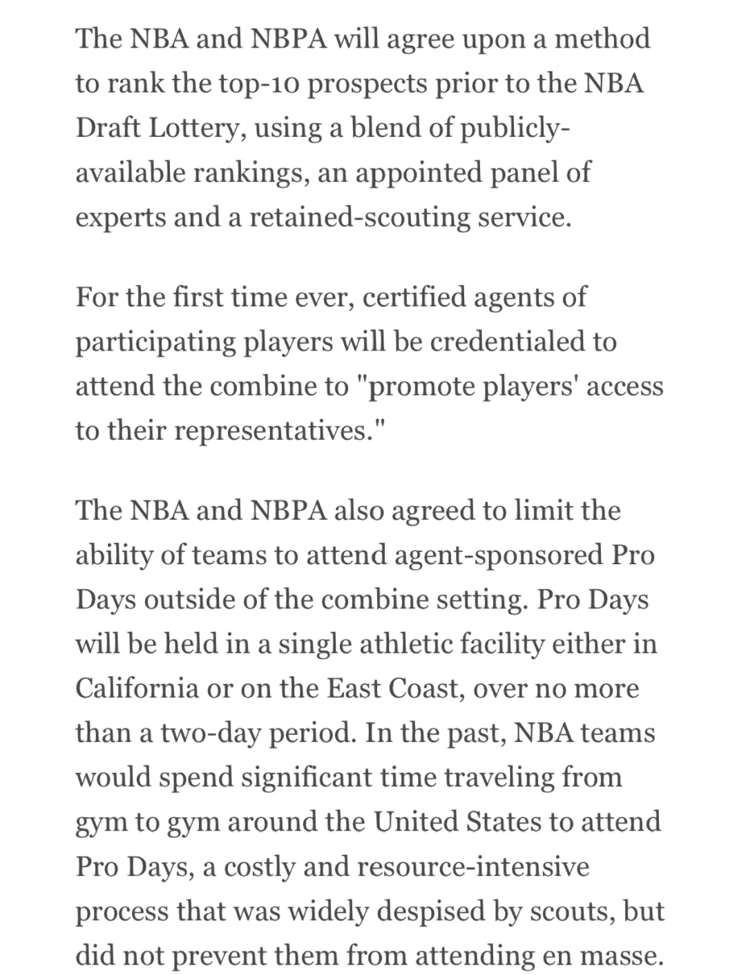 改变了比赛规则：NBA新规的实施与效果